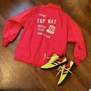 Vintage Aristo Jac Bomber Skateboard Windbreaker Jacket Red Medium